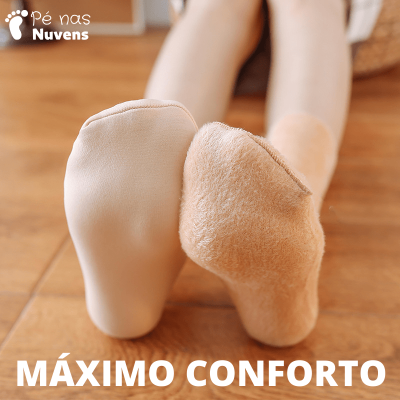 Meia Térmica Nuvem®- Pague 1 leve 3 pares - (Meias Forradas em Lã Thermal) - CUPOM  ( 10%PIX )